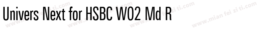 Univers Next for HSBC W02 Md Regula字体转换